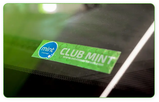 About Us 6 Automatic car wash club member label