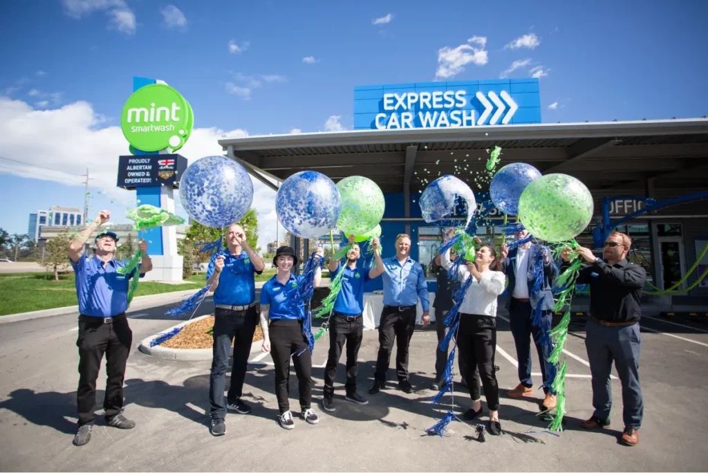 Is Your Car Wash Company Eco-Friendly? Here's What to Look For 2 Mint Smartwash Green Car Wash Company Calgary Facility Team Inauguration Celebration